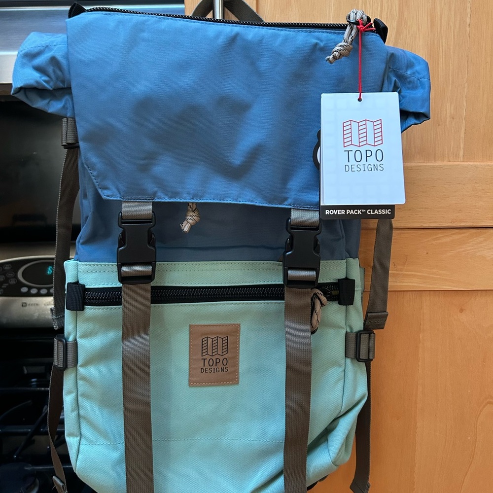 NWT!!! Topo Rover Pack Backpack Classic Stone Blue/Ash Green